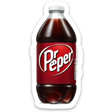 bottle of dr pepper sticker
