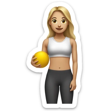 pilates girl who is sore who can barely walk and has to play kickball tomorrow sticker