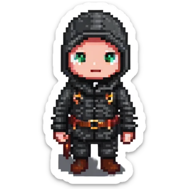 burglar character sticker
