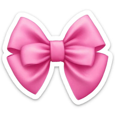 Pink bow sticker