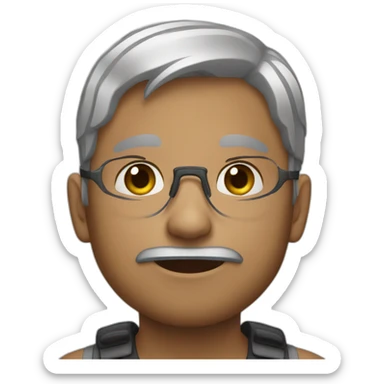 Asiendo pipi sticker