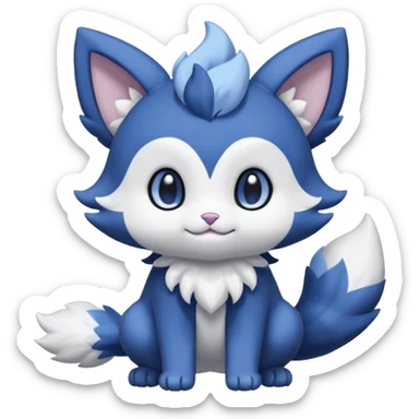 Purloin-Espurr-Meowstic-Fakémon-hybrid-creature (full body)  sticker