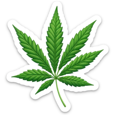 Hoja de marihuana sticker