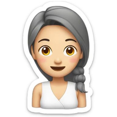 malaysian massage lady sticker