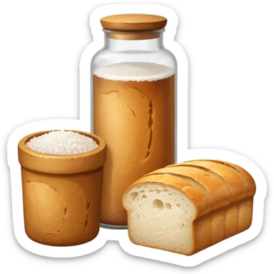  one simple a bottle of salt and a loaf of bread sticker