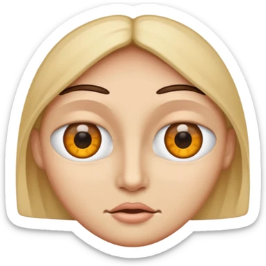 Ojo mas abierto que el otro sticker