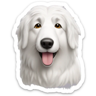White tatra sheepdog sticker
