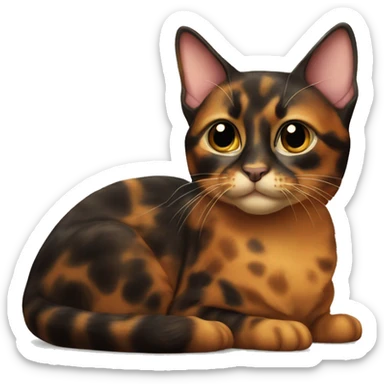 tortoiseshell cat sticker