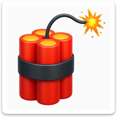 Convert the uploaded image into a 3D Apple-style emoji — preserve the key shapes, colors, and overall composition of the original image. Simplify the forms into clean. Apply glossy textures, soft lighting, smooth shading, and render everything in Apple emoji style on a clean white background

 sticker