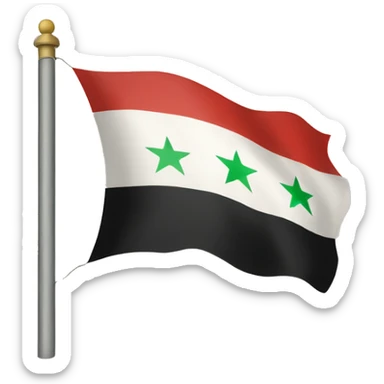 The flag of Syria in 1948 sticker