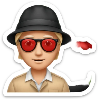 Dom z czarnym dachem i biała elewacja ze wstawkami z czerwonej cegły.Na drugim planie las. sticker