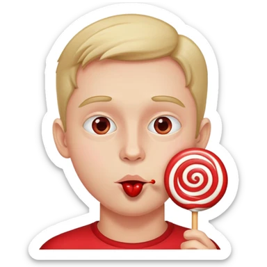 Denis suck a lolipop sticker