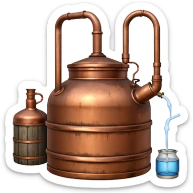 moonshine still sticker
