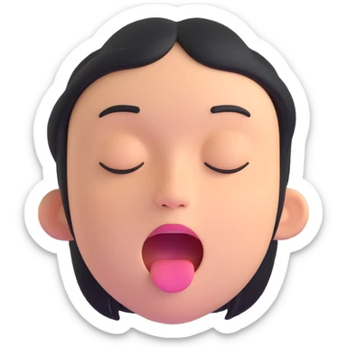 laughing face sticker