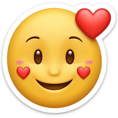 Smiling With Hearts emoji sticker