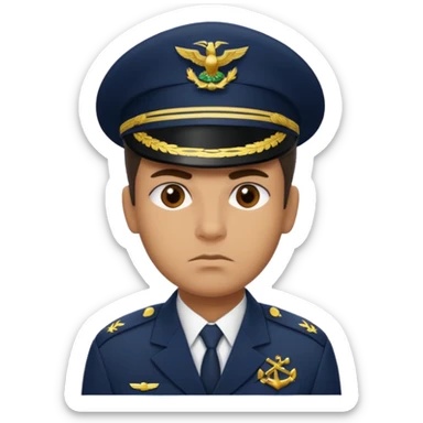 crie emojis de um militar do corpo de fuzileiros navais do brasil com cara de mau sticker