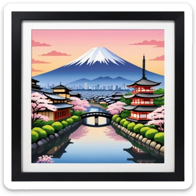 Japan aesthetic of kyoto sticker