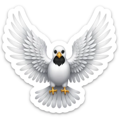 Solo las alas sticker