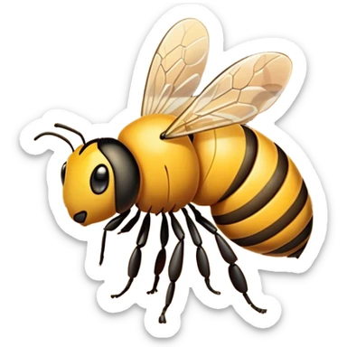 bee on hive sticker