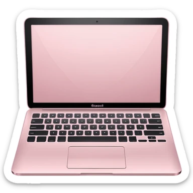Pale Pink laptop macbook sticker