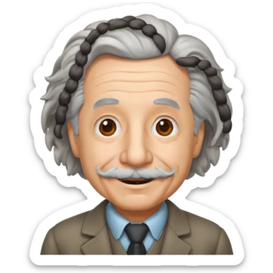 create albert enstein emoji  sticker