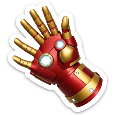 gant de iron man claque des doigt sticker