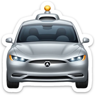 luxury self driving car sticker