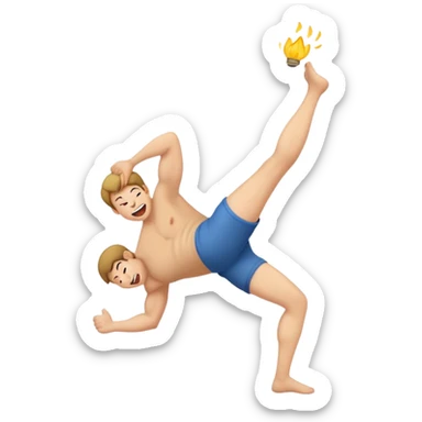 lifting leg to fart sticker