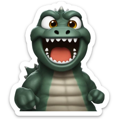 godzilla poopmoji sticker