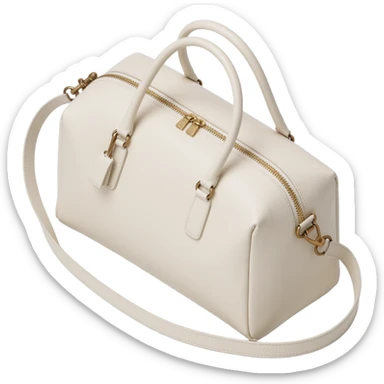 luxe ivory duffel bag sticker