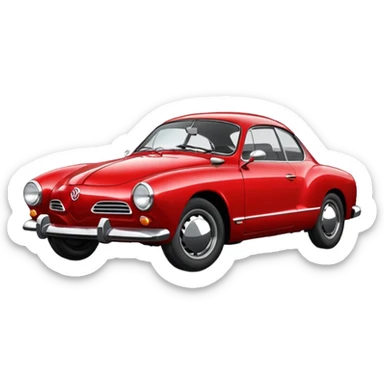 vw karmann ghia sticker