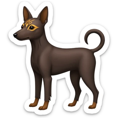 aztec xoloitzcuintle sacred dog sticker