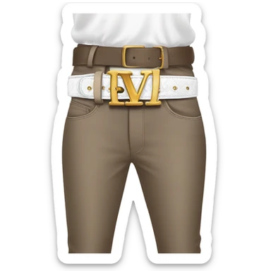 realistic-white-luis-vuitton-belt sticker