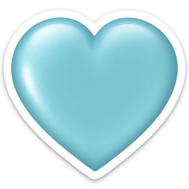baby blue heart sticker