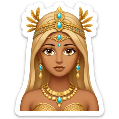 ejemplos diosa tanit vestimenta completa+ sticker