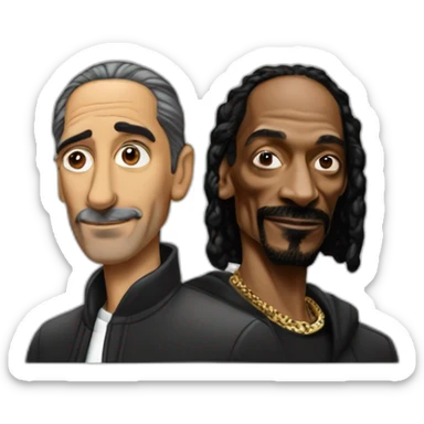 Zemmour and Snoop dogg sticker