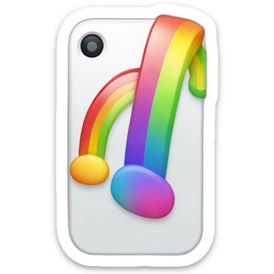 iphone-android-rainbow sticker