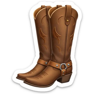cowgirl boots asthetic sticker