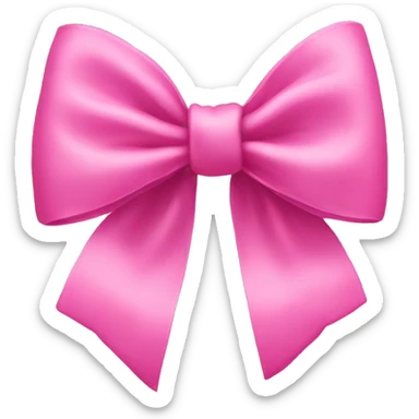 pink bow sticker