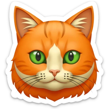 Katze mit Gurke auf den Augen sticker