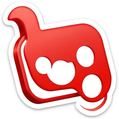 Red text 100000000 sticker