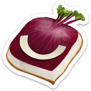 Beetroot carpaccio sticker