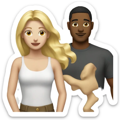 Blonde and York sticker