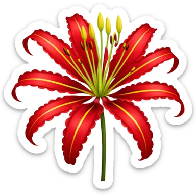 Red spider lily sticker