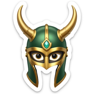 only horn of helmet of loki  sticker