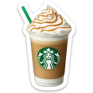 starbucks caramell latte sticker