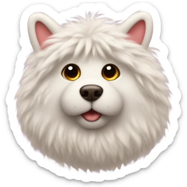 Heart with fur sticker