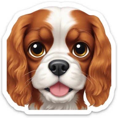 Cavalier king charles tricolore sticker