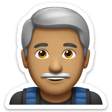 A multi racial man who is Mexican, Italian, and indigenous sticker