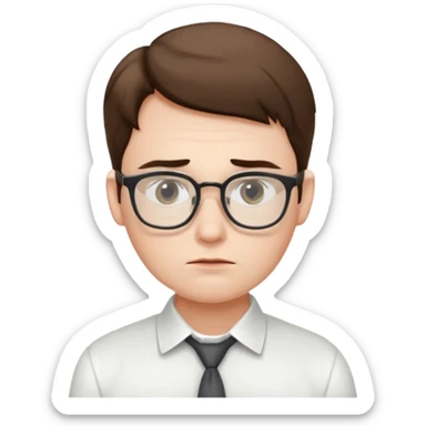 bored office worker sticker